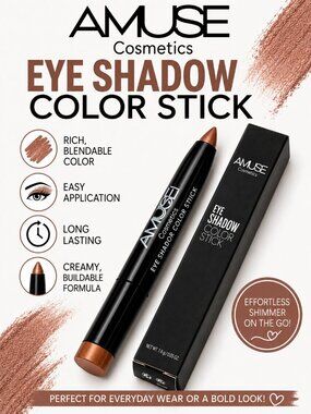 Amuse Cosmetics Eye Shadow Color Stick FK9652MIX-2 NIB